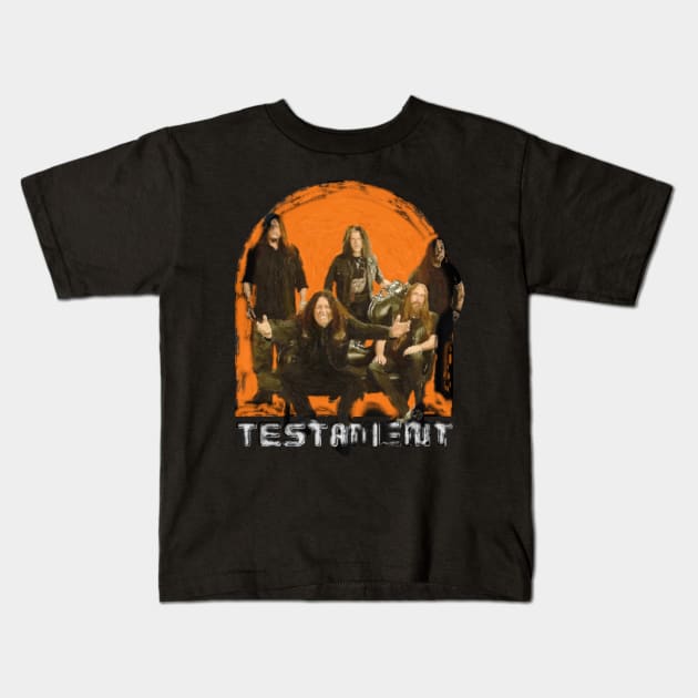 thrash metal band Kids T-Shirt by Ilutions Art